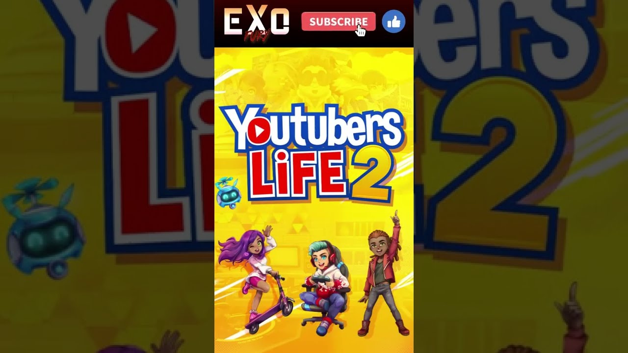 Cute dancing girl in Youtubers Life 2 main menu | ExoFury Gaming 