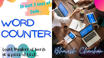 NEW!!||Word Counter||Count No. of words in text||Python Programs||Python||Bhavesh Chauhan