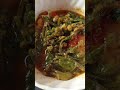 sader gaser Pui shak Di a chingri maser jhola,vorta,khashir mangsho.