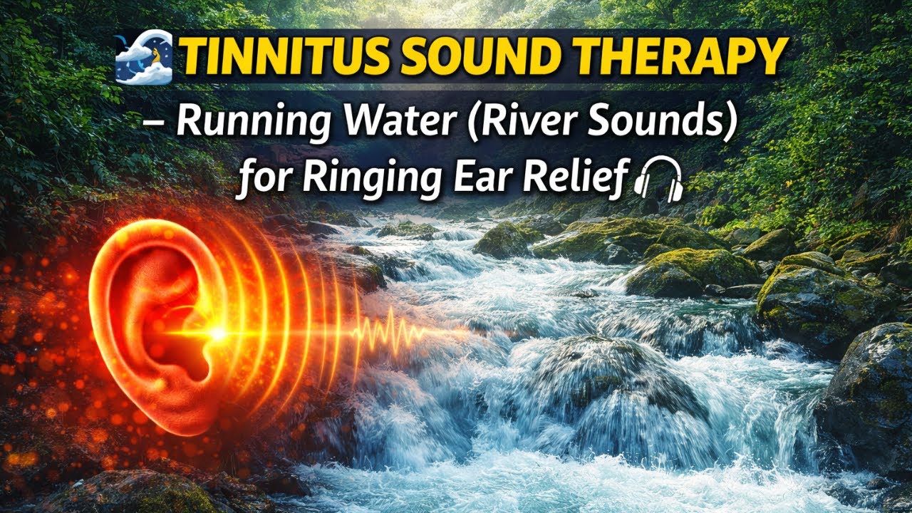 🌊 Tinnitus Sound Therapy – Running Water (River Sounds) for Ringing Ear Relief 🎧