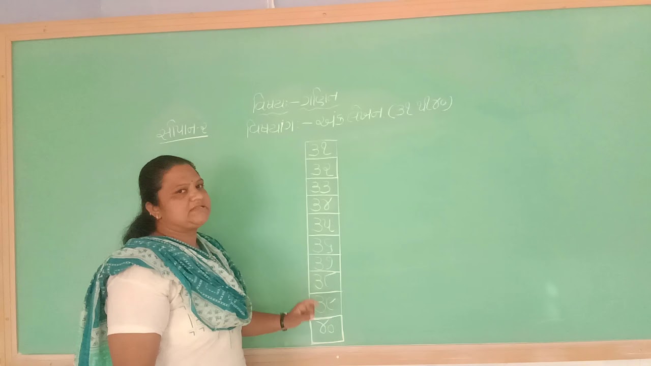 Class Sopan 2 GMS Maths Topic Ank Lekhan 31 To 40 YouTube