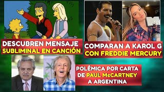 DESCUBREN MENSAJE SUBLIMINAL EN CANCIÓN DE LOS SIMPSON | COMPARAN A KAROL G CON FREDDIE MERCURY