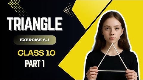 Triangles | Class 10 Maths | Exercise 6.1& Concepts | part 1