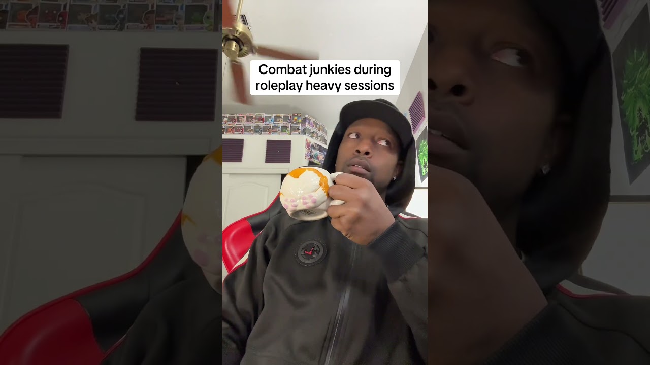 Боевой фанат во время ролевой игры 