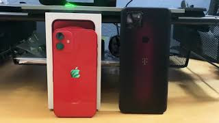 iPhone 12 mini Vs TMobile Revvl 5g (SpeedTest)