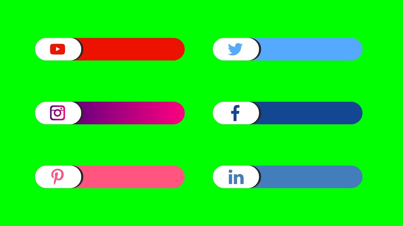 Best Green Screen Lower Thirds 2021 Green Screen Green Screen Social Media Lower Third YouTube