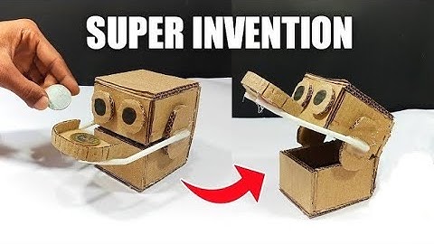 How To Make an Robot Piggy Bank with Cardboard Easy Invention