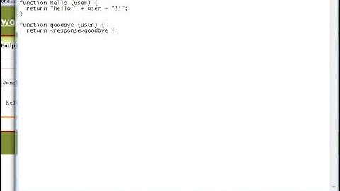 WSO2 Mashup Server Screencast #1: Hello World