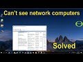 Can't see network computers after upgrade to v 1803 (Windows 10) - solved