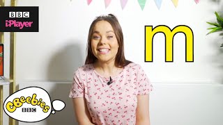 Learn letter "m" with Evie and Dodge | Phonics | CBeebies House