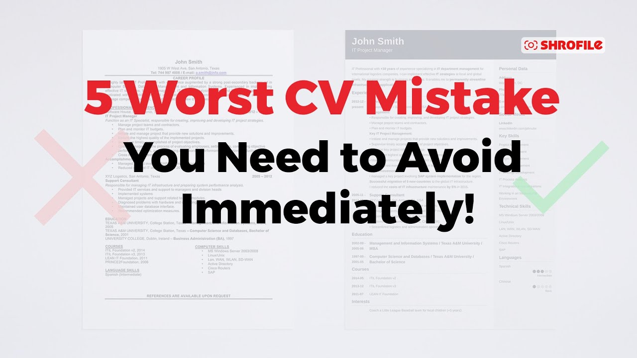 5 Resume Mistakes You Need to Avoid