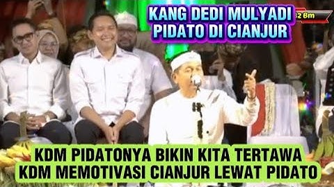 Kang Dedi Mulyadi Gubernur Jawabarat Pidato Di Kabupaten Cianjur, KDM Bikin Masyarakat Tertawa