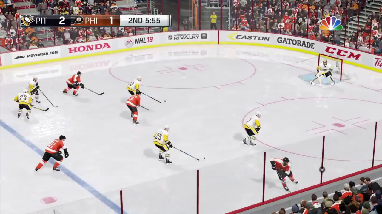 nhl 18 philadelphia flyers season game 39 ps4 youtube flyers poke with stick