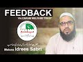 Welfare trust  feedback molana idrees sabri about yaldaram welfare trust work  achievements