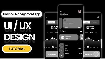 Finance Management Dark App UI UX Design In Adobe XD | UI UX Design Tutorial .