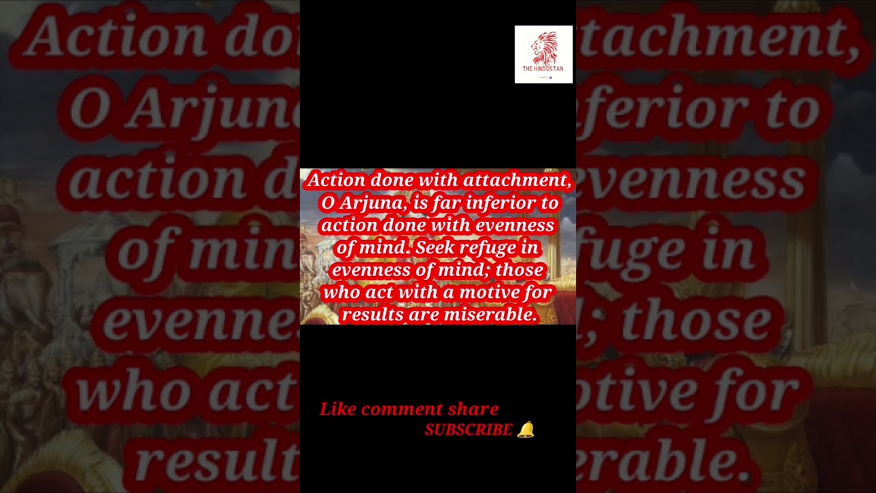 Bhagavad Gita In English Chapter 2 Verse 49 viral gita hindumythology Bhagavad Gita In English Chapter 2 Verse 49 viral gita hindumythology