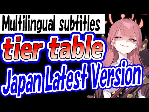 【BlueArchive】[Multilingual subtitles] 最新版！最強キャラTier表！！！【블루아카이브】【ブルアカ】【ブルーアーカイブ】