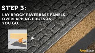 PaverBase DIY Paver Patio or Walkway Installation Instructions