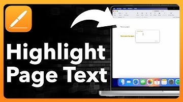 How To Highlight Text In Pages On Mac