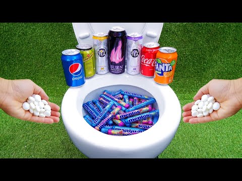Experiment !! Stretch Armstrong VS Cola, Monster, Fanta, Sprite, Pepsi and Mentos Toilet - Experiment !! Stretch Armstrong VS Cola, Monster, Fanta, Sprite, Pepsi and Mentos Toilet