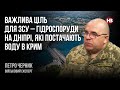 Важлива ціль для ЗСУ – гідроспоруди на Дніпрі, які постачають воду в Крим – Петро Черник