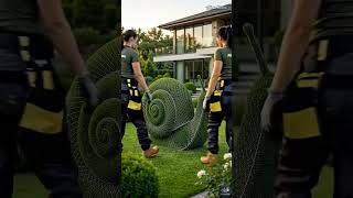 Amazing Giant Snail Topiary: Transforming Gardens into Art! 🐌✨