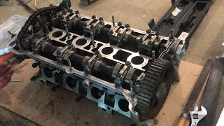 REASSEMBLING 1.8t head for volkswagen audi (aeb) valves tappets lifters camshafts