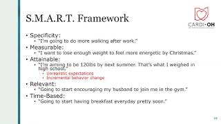 Cardi-OH ECHO - Weight Management: Goal Setting and Incremental Behavior Change