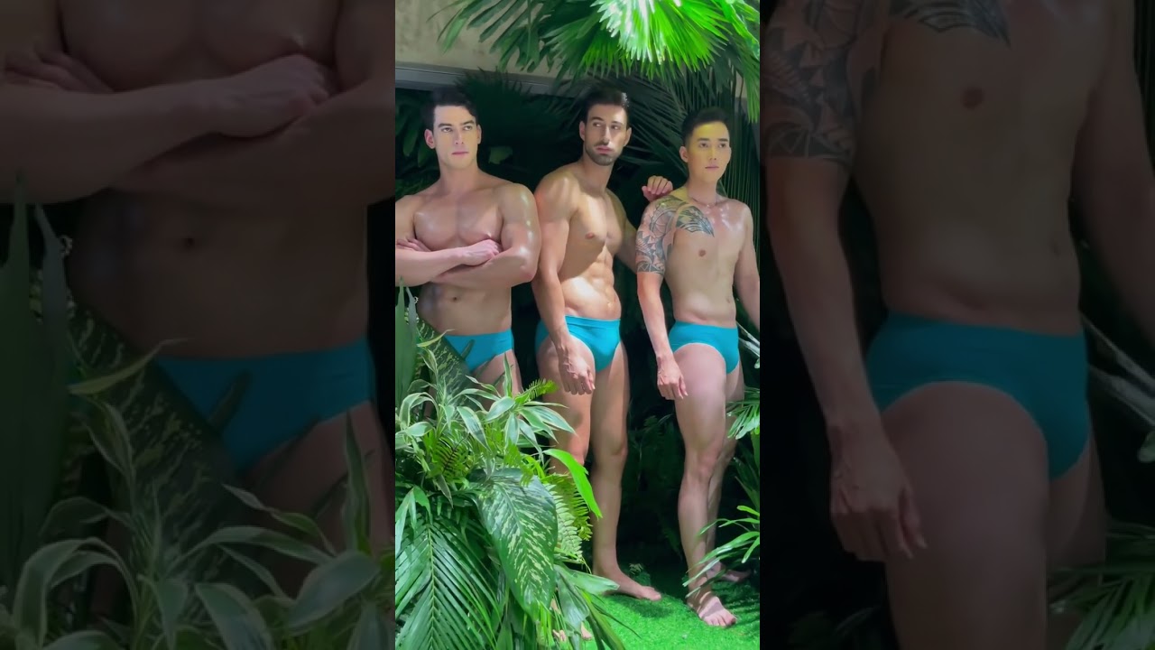 Mister International 2023 candidates in swimwear. 