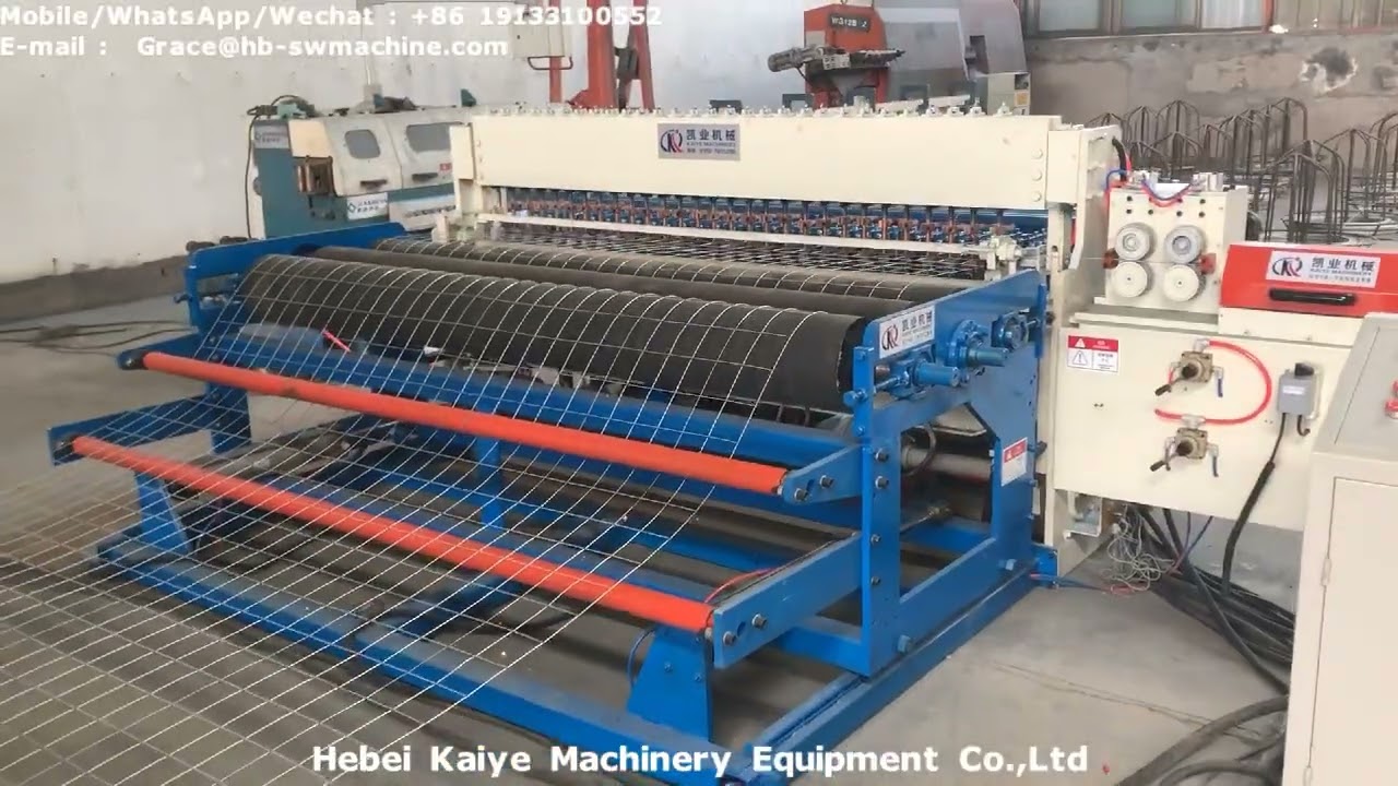 Máquina automática de soldadura de malla en rollo/Automatic roll mesh welding machine