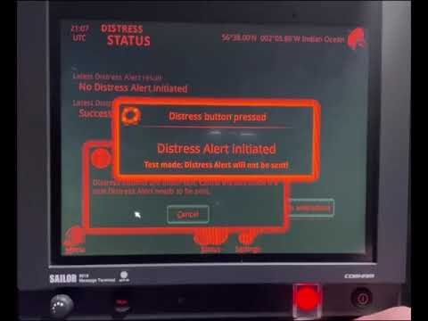 Inmarsat C, Sailor 6018. Distress button test. //#seaman #InmarsatC  #моряки #navigation  #gmdss