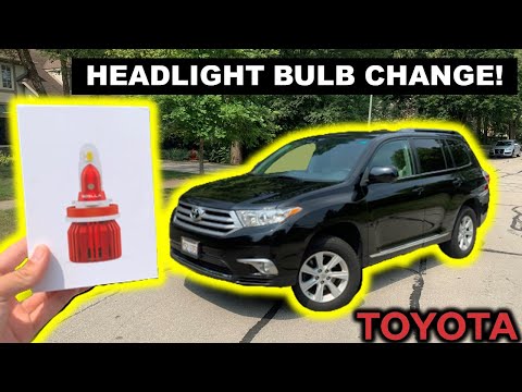 How to Change the Headlight Bulb on a 2008-2013 Toyota Highlander | Boslla LED Headlight Review