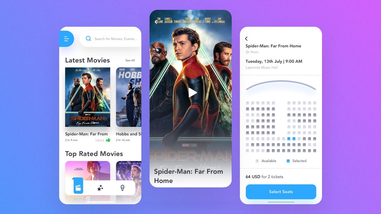 Movie Booking App Animation YouTube