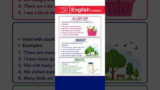 A LOT OF vs MANY vs MUCH | Master English Quantifiers Easily with Examples | English Grammar Lesson
