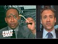 ‘You need glasses!’ - Stephen A. offers his shades to Max during a Tom Brady debate | First Take