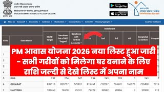 PM Gramin Awas Yojana List Kaise Dekhe 2026 | पीएम ग्रामीण आवास योजना लिस्ट 2026 मे नाम ऐसे चेक करे