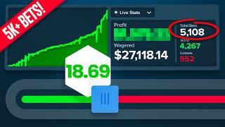 I RAN THIS CRAZY DICE STRATEGY FOR OVER 5,000 BETS!
