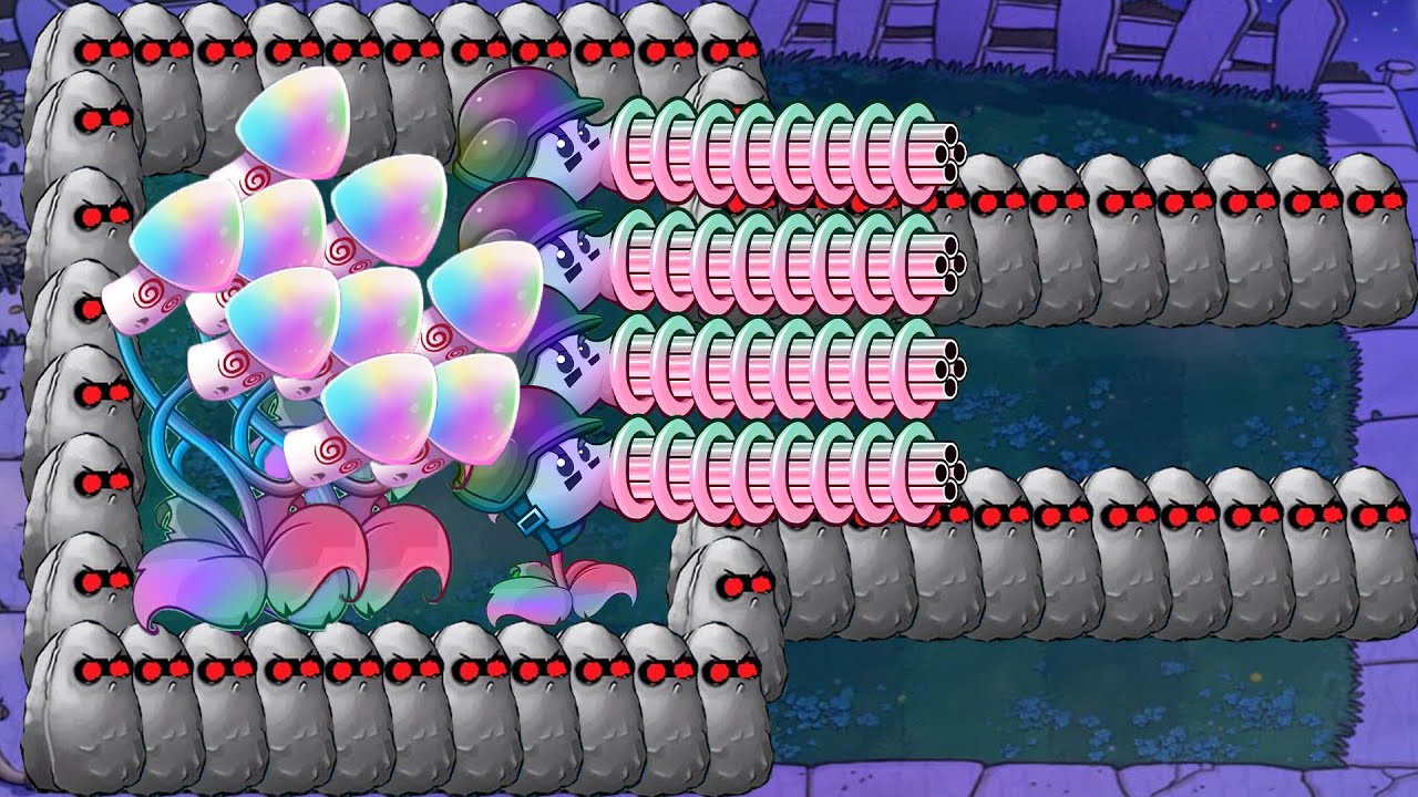 Hypno Threepeater vs Hypno Gatling Pea vs All Hypno Zombies vs Dr.Zomboss Plants vs Zombies Hack