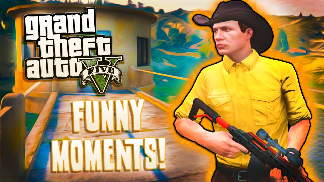 Смешные моменты! - GTA 5 - Безумный наркоман! Провал трюка с Гидрой! Преследование! Смех и многое...