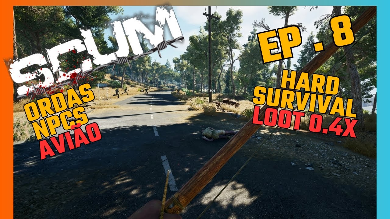 Tentando SOBREVIVER e CONQUISTAR UM AVIÃO no SCUM Hard 💀✈️ | Ep 8 Dois Mundos BR