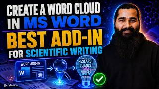 How to Create a Word Cloud in MS Word | Best Add-in for Scientific Writing ☁️📝