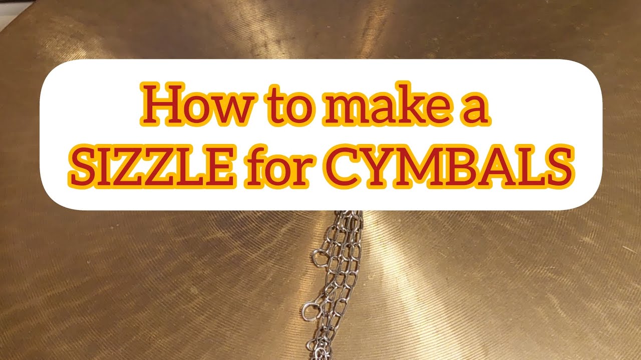 Sizzle Rivets Drum Tip! How to make a Sizzle chain for Cymbal! Alternative to rivets ...