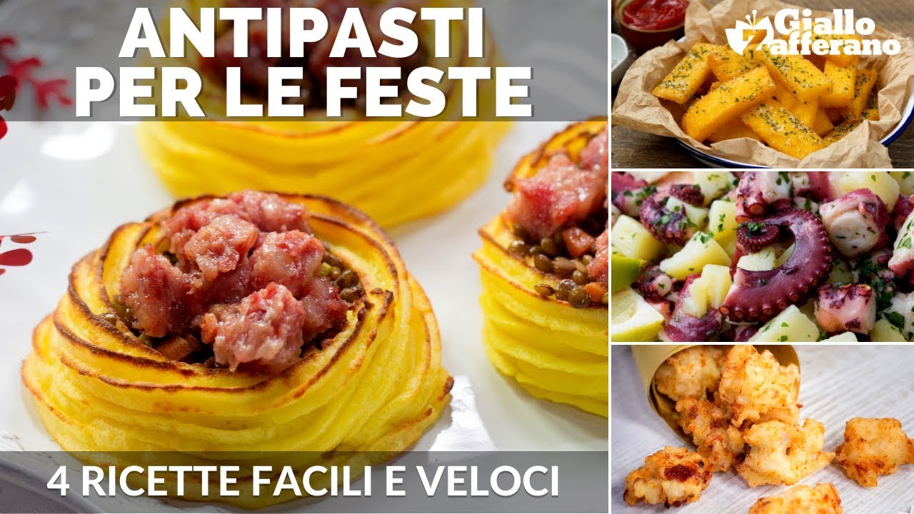 Antipasti Di Pesce Per Natale Giallo Zafferano.Antipasti Per Natale 4 Idee Facili E Veloci Youtube