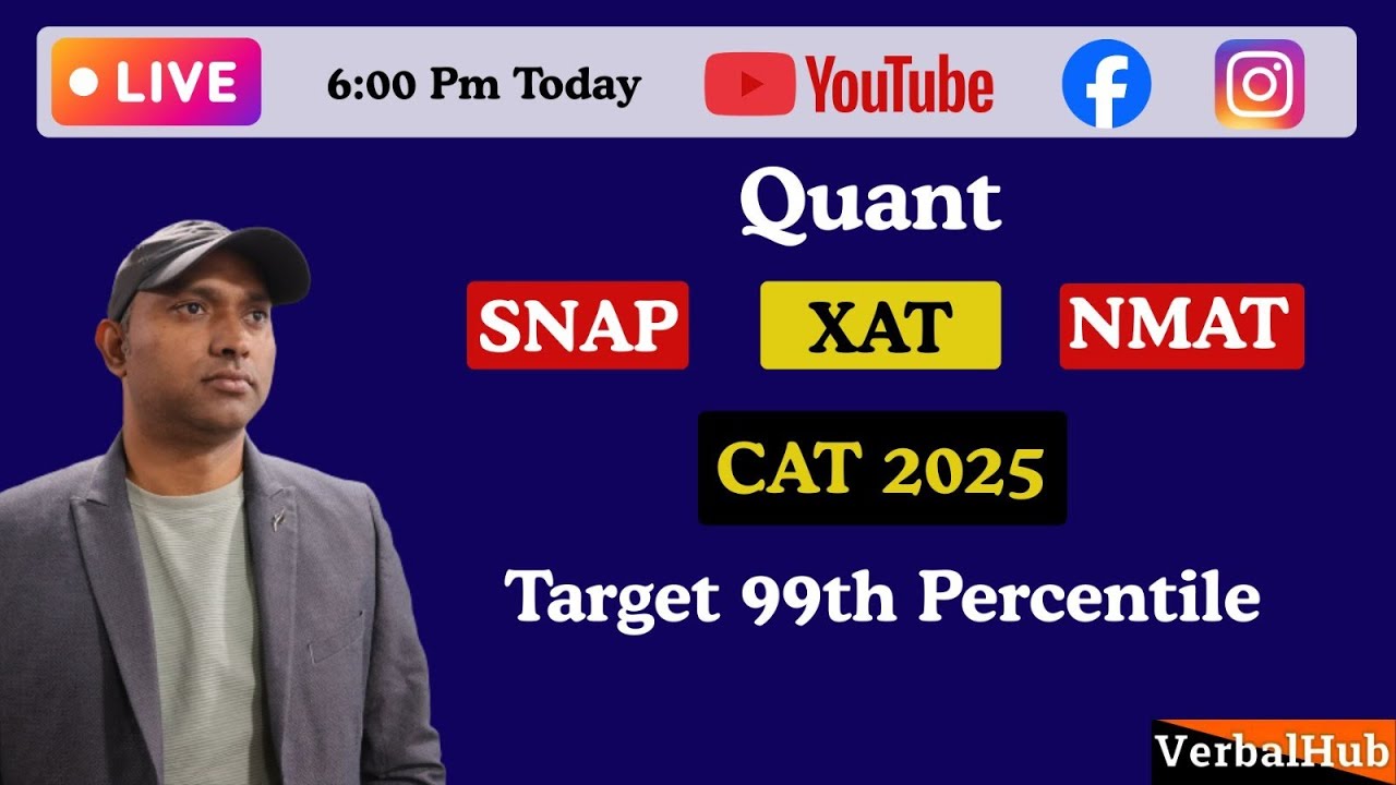 CAT 2025 Quant Strategy LIVE | How to Crack Quant Section Smartly ...