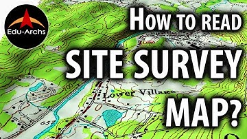 How to read site survey map? | Survey drawing | edu-archs