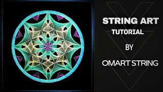 String Art how to make Mandala  triangle pattern/Diy