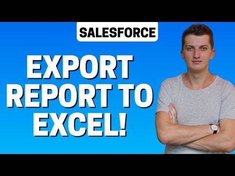 How TO Export Report TO Excel CSV File (EASY!)