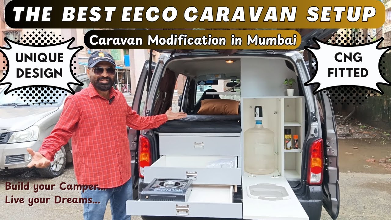 Maruti Eeco Full Caravan | Best Camper Van in Mumbai | Budget Camper Conversion | कार के अंदर घर 