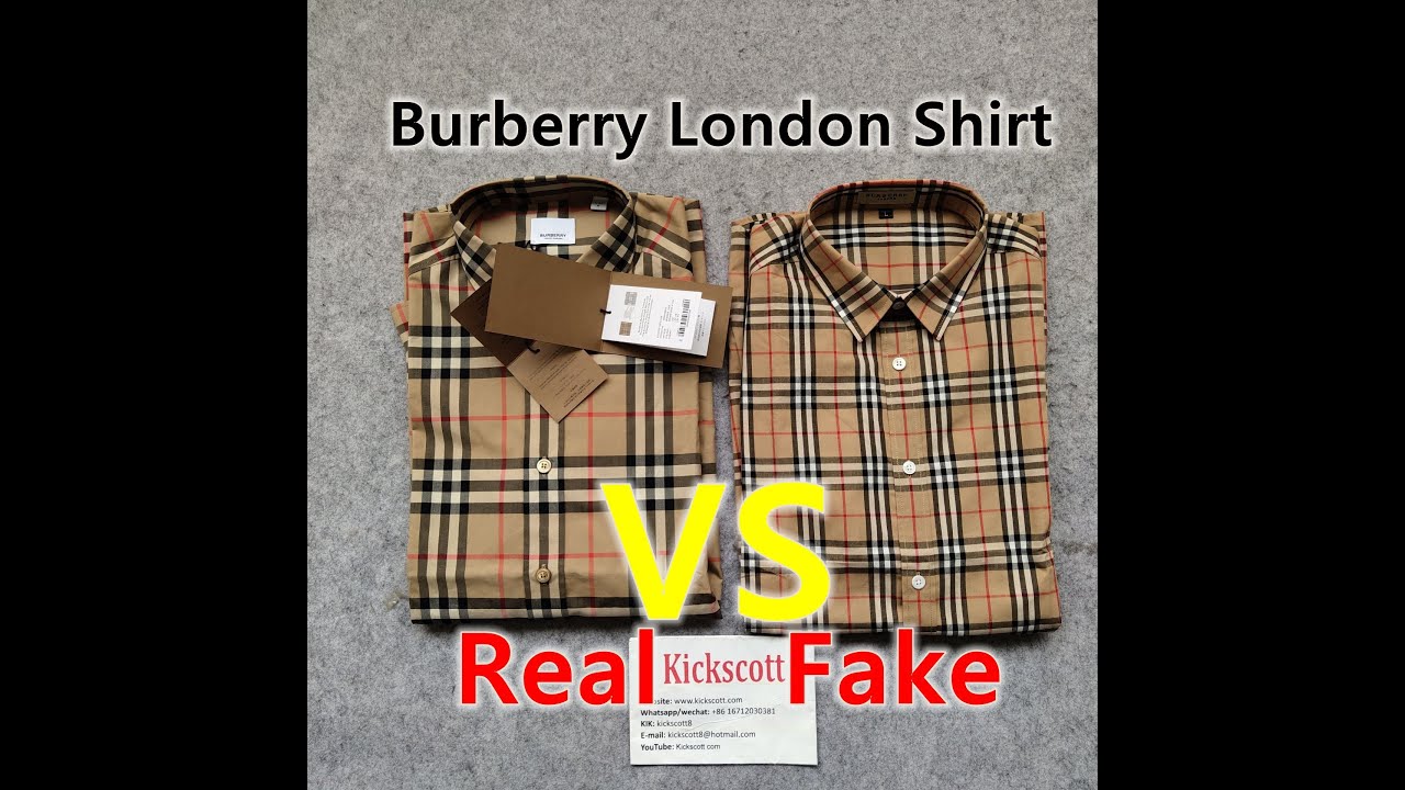 Real vs Fake Burberry Shirt How to Spot 