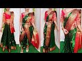 SILK SAREE DRAPING IN FOUR TRADITIONAL BRIDAL STYLES|BRIDAL SAREE DRAPING|WEDDING SERIES-PART 7